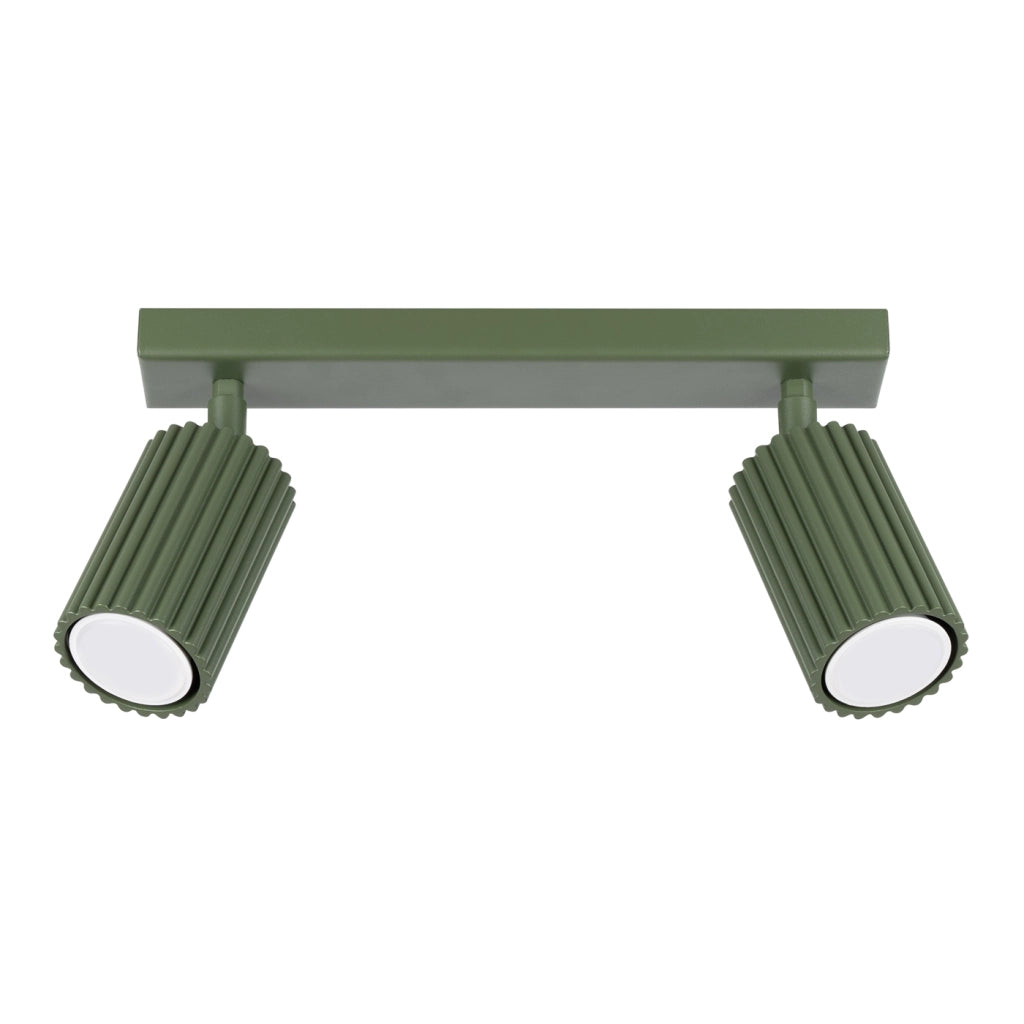 Lampada da soffitto KARBON 2 verde oliva