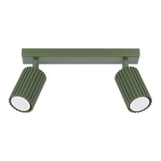 Lampada da soffitto KARBON 2 verde oliva
