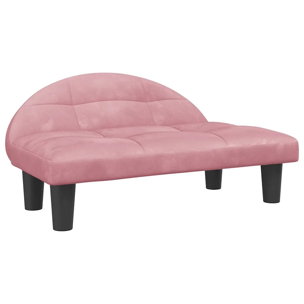 Lettino per Cani Rosa 70x52x30 cm in Velluto 171941