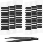 Etichette protettive per smartphone - 60 pezzi - nero - compatibili con Android - con pinza - protezione contro la polvere