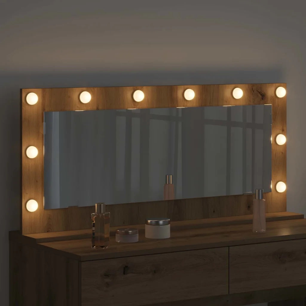 Specchio da Vanit¨¤-Specchio da Trucco Rovere artigianale 100 x 45 x 18 cm
