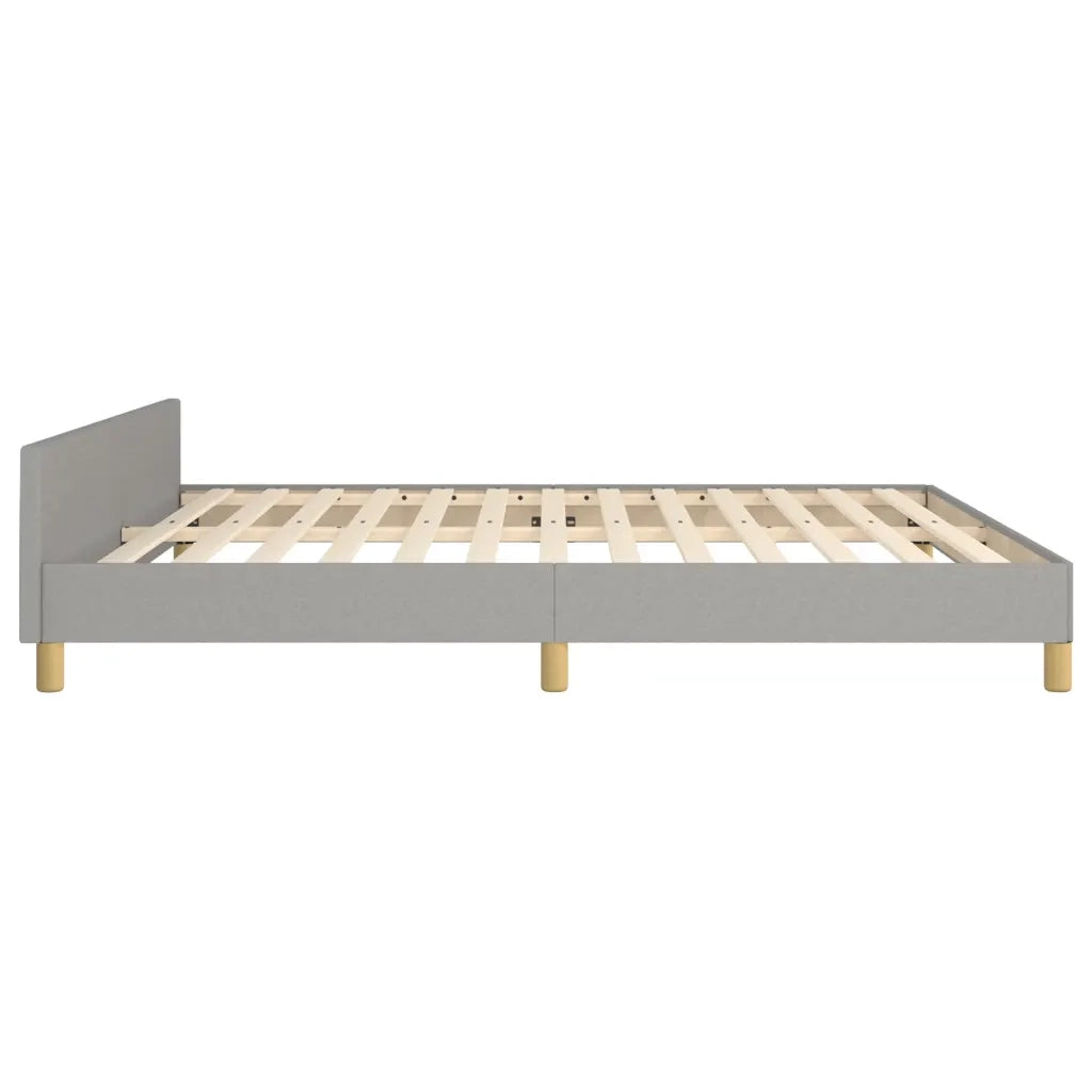 Letto matrimoniale | Letto per adulti | Giroletto senza Materasso Grigio Chiaro 160x200 cm Tessuto