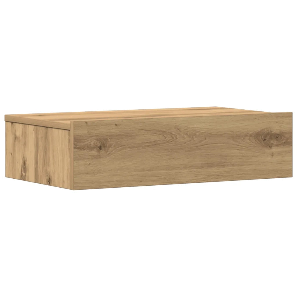 Comodino | Armadio da Notte | Mobiletto da notte Rovere Artigianale 60x35 cm in Legno Multistrato