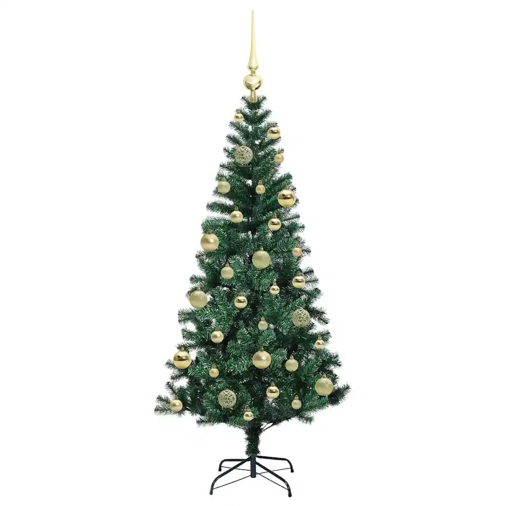 Albero di Natale artificiale con luci integrate Verde 120 cm 3396740
