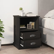Comodini 2 pz-Set di 2 Tavolino da notte Neri 43x36x60 cm