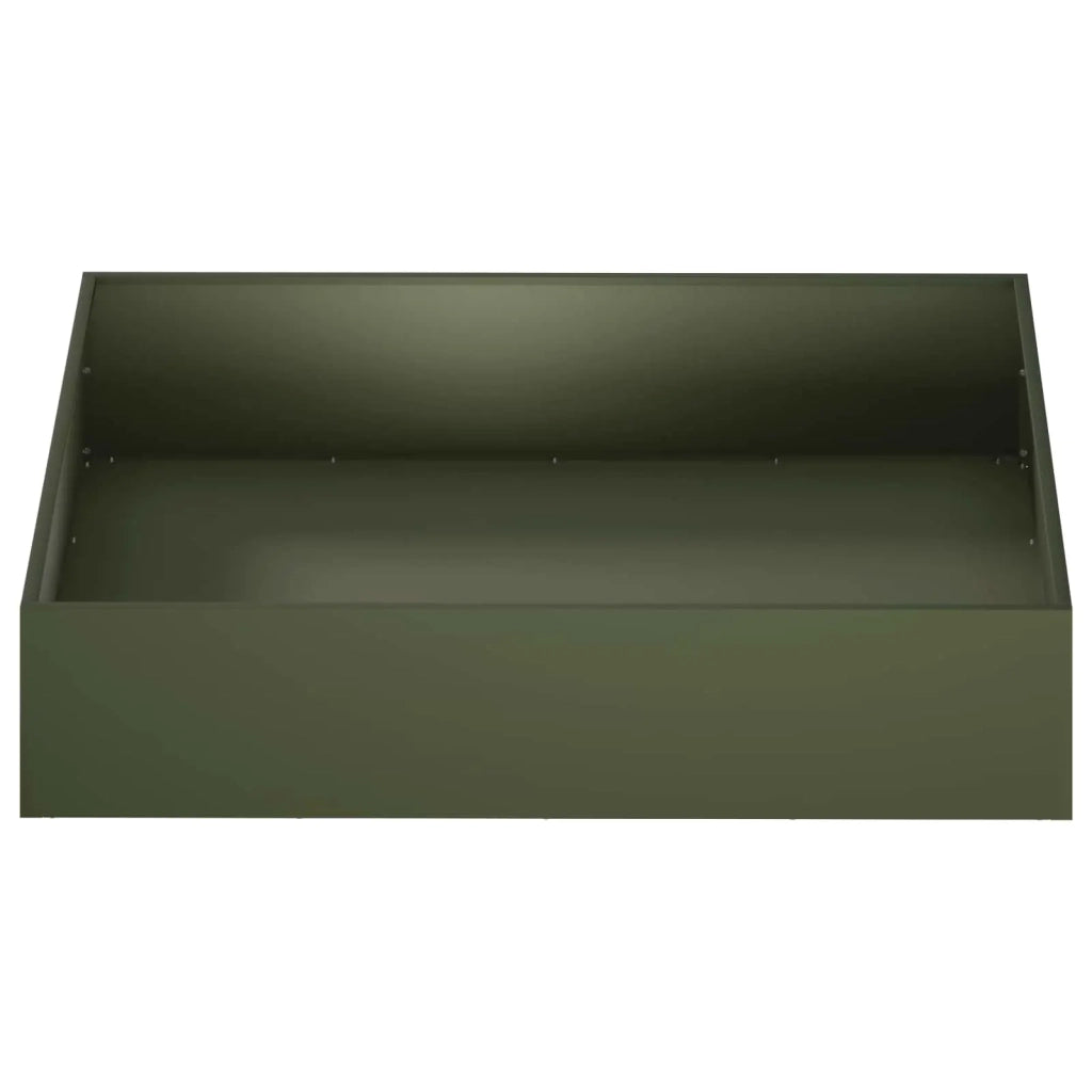 Vaso da giardino Verde Oliva 100 x 100 x 20 cm 8005028