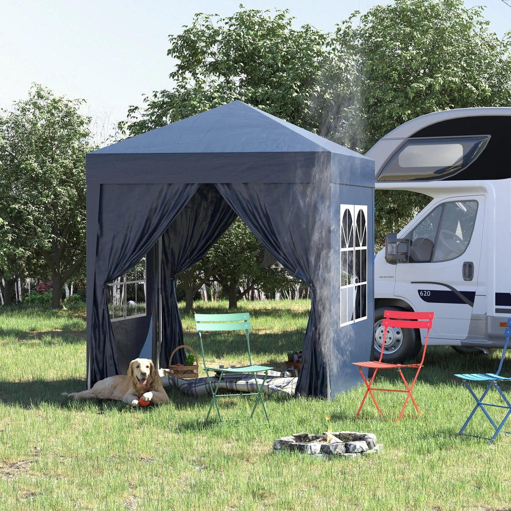 Gazebo pieghevole ¨C Minimal ¨C Blu 2x2m