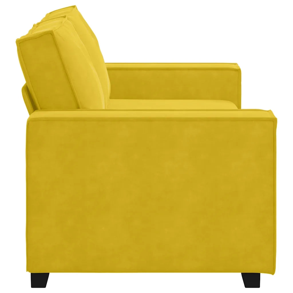 Divano a 2 Posti giallo 180x78x84 cm in Velluto 4105026
