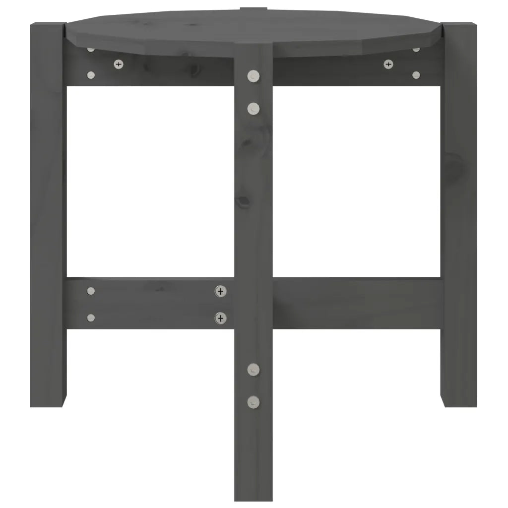 Tavolino da salotto | Tavolino da caff¨¨ | Tavolino da Soggiorno Grigio ? 52,5x45 cm Legno Massello di Pino