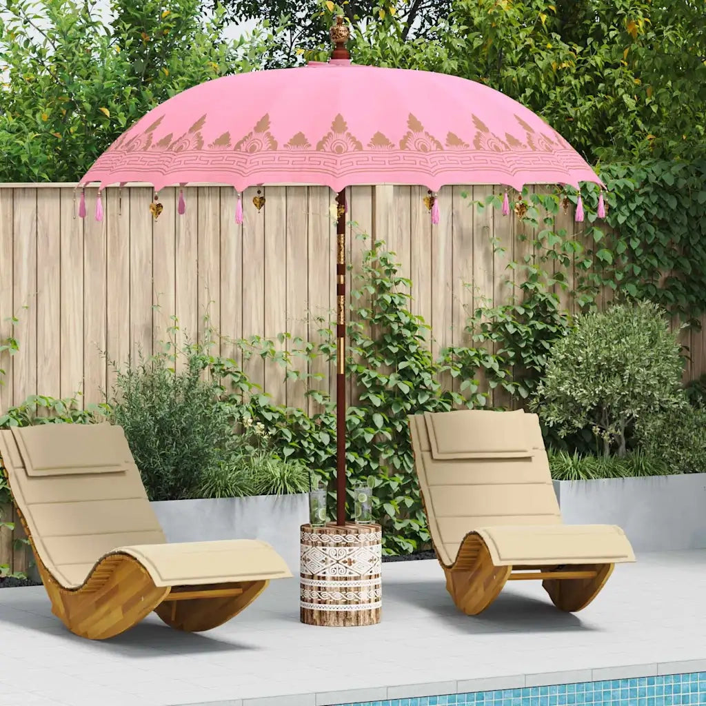 Ombrello balinese con base Rosa 215 x 215 x 260 cm 3356907