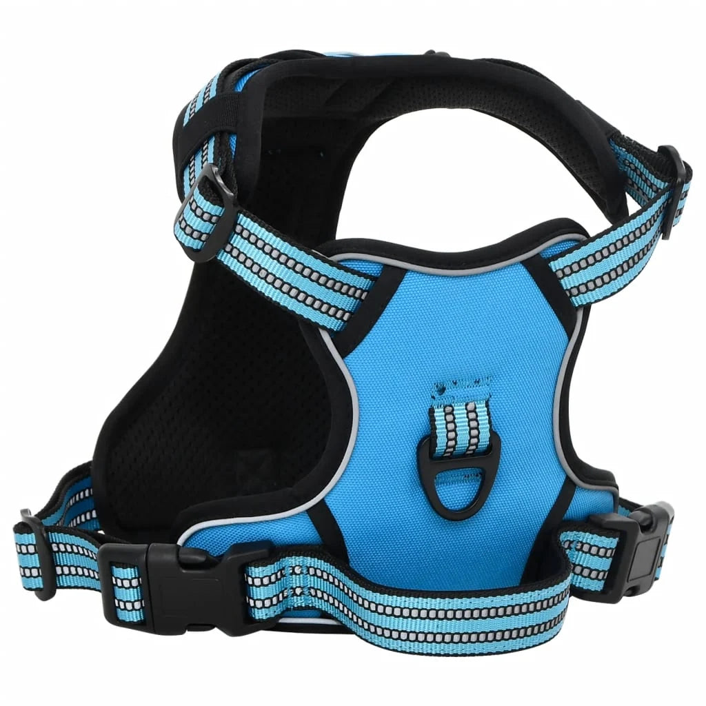 Pettorina regolabile per cani con strisce riflettenti x L Blu 02_0042342