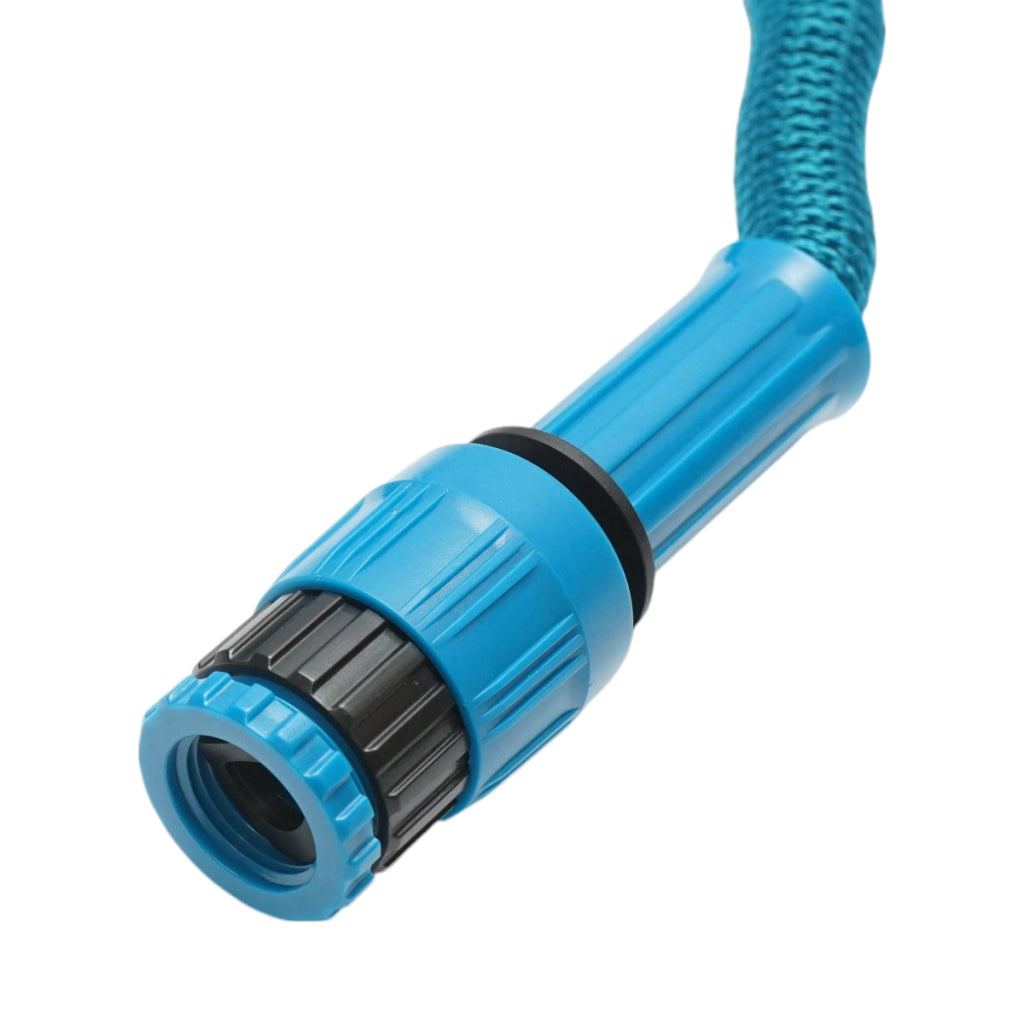 Tubo da giardino estensibile 2.5-7.5 m con pistola regolabile a 7 modalità, adattatore 3/4 e raccordo rapido 1/2