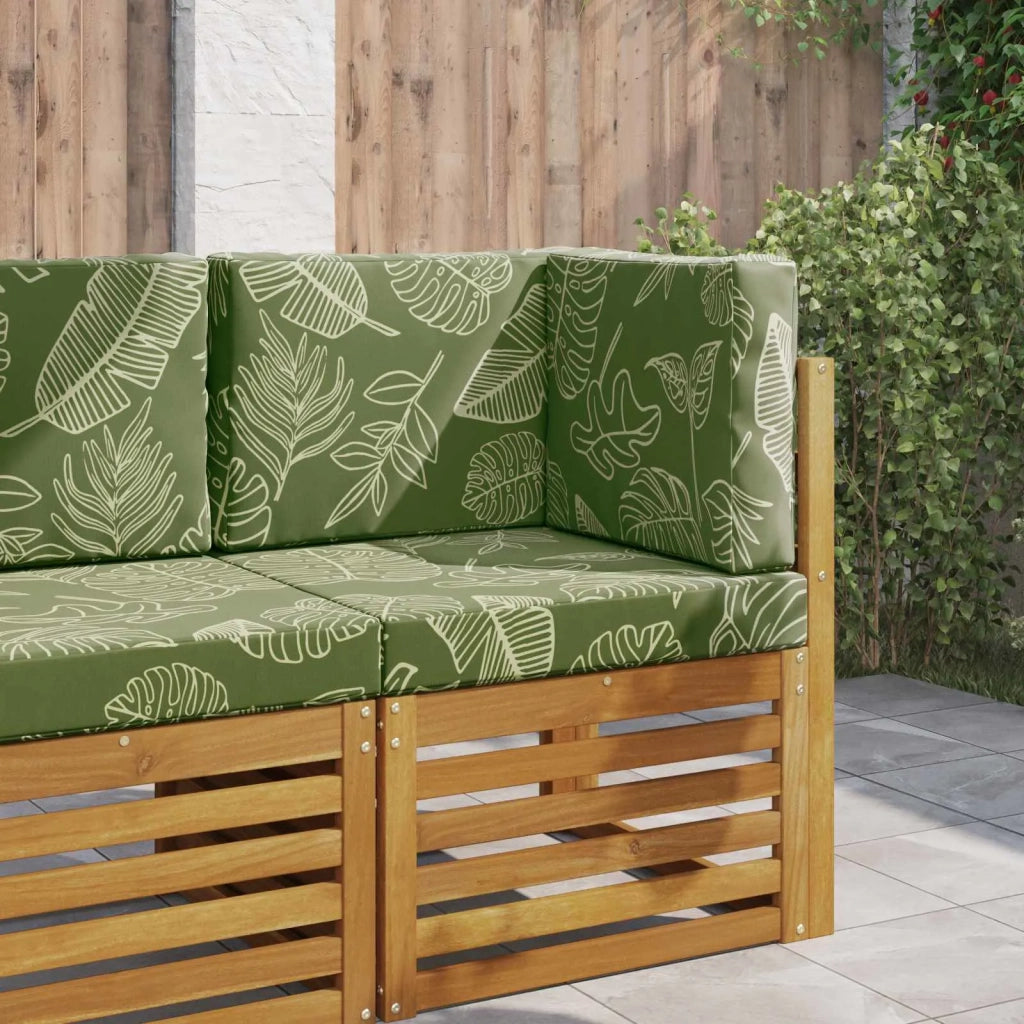 Cuscino per divano da esterno 3 pz | Cuscini per sedie Design a foglia Poliestere