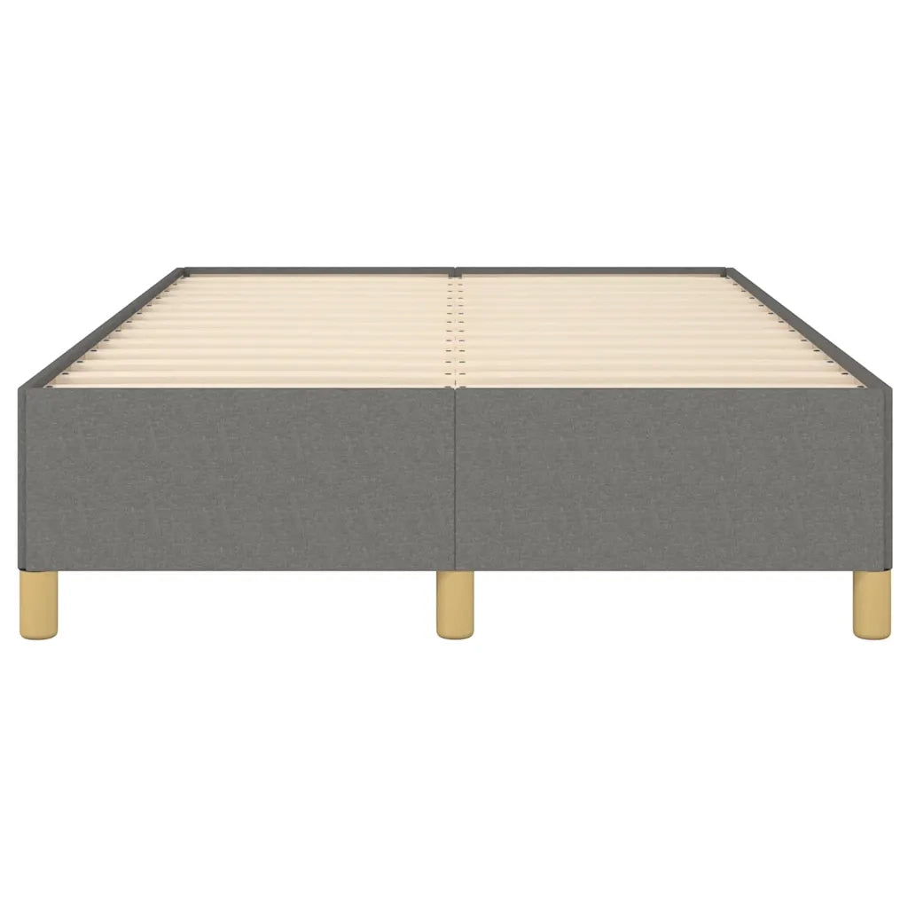Letto matrimoniale | Letto per adulti | Giroletto senza Materasso Grigio Scuro 120x190 cm in Tessuto