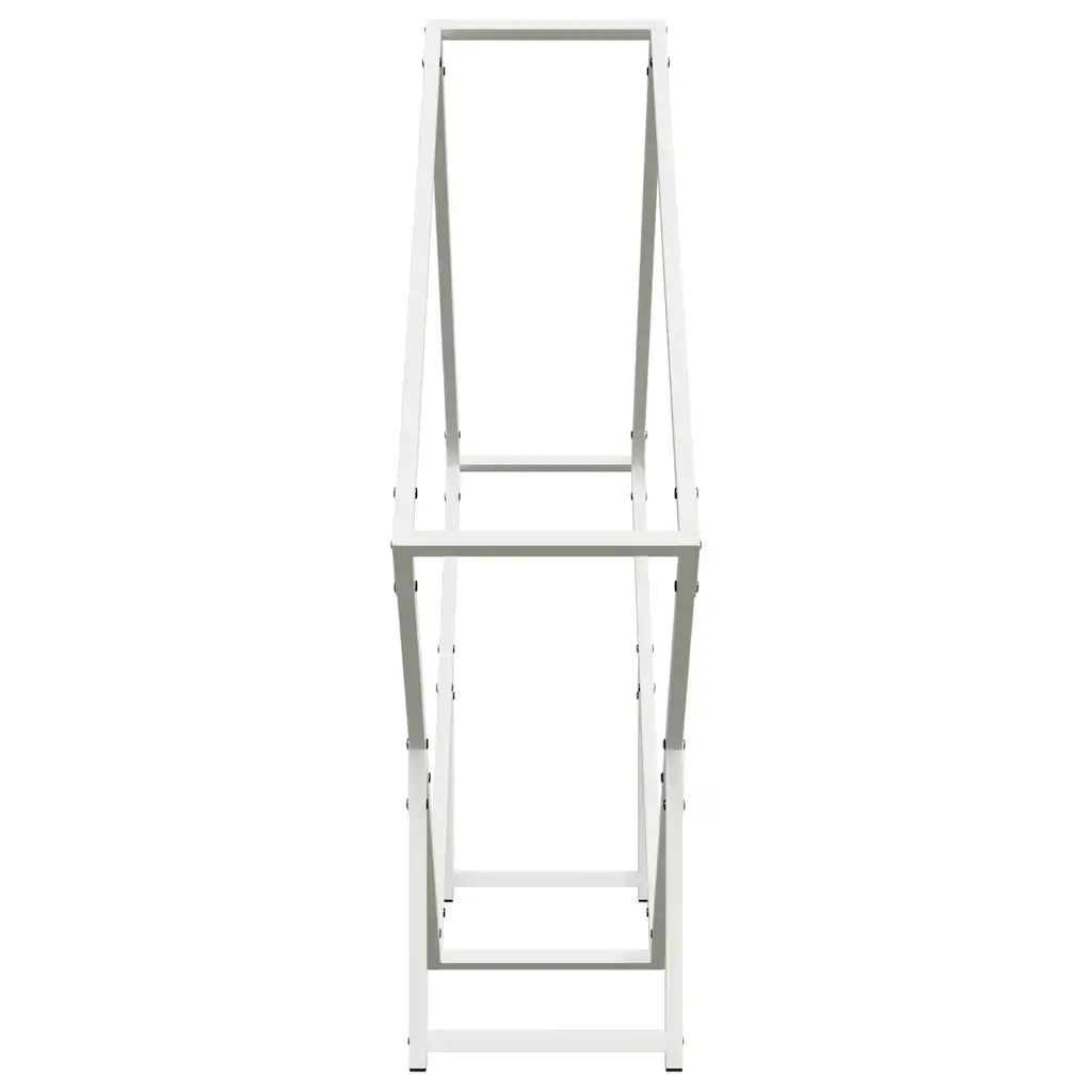 Rastrelliera per Legna da Ardere Bianca 100x25x100 cm 864288
