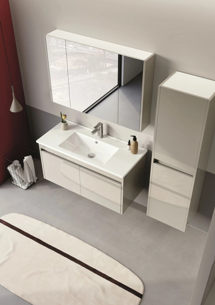Mobile lavabo "Arno 100" - 100 x 45 x 52 cm - Cashmere