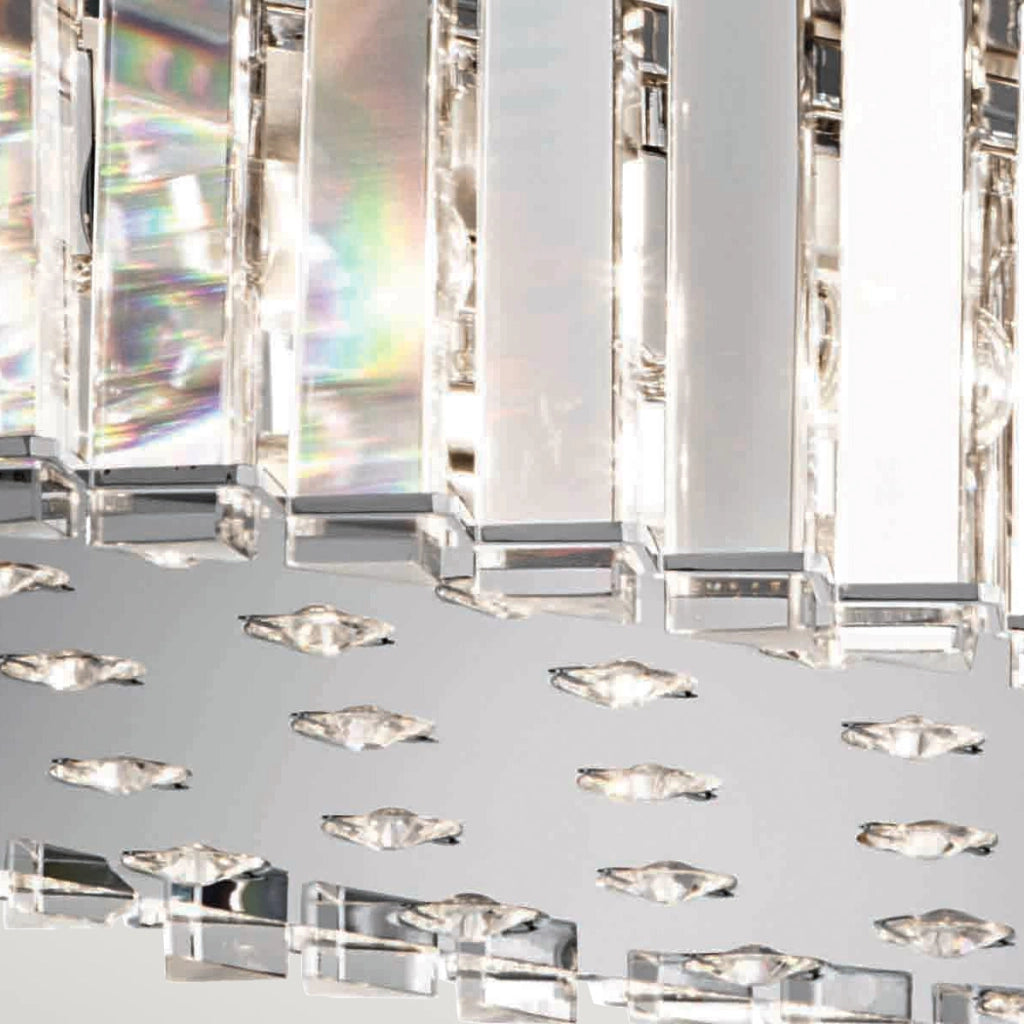 Lampadario cristallo da tavolo cromo Crystal Skye 12xG9