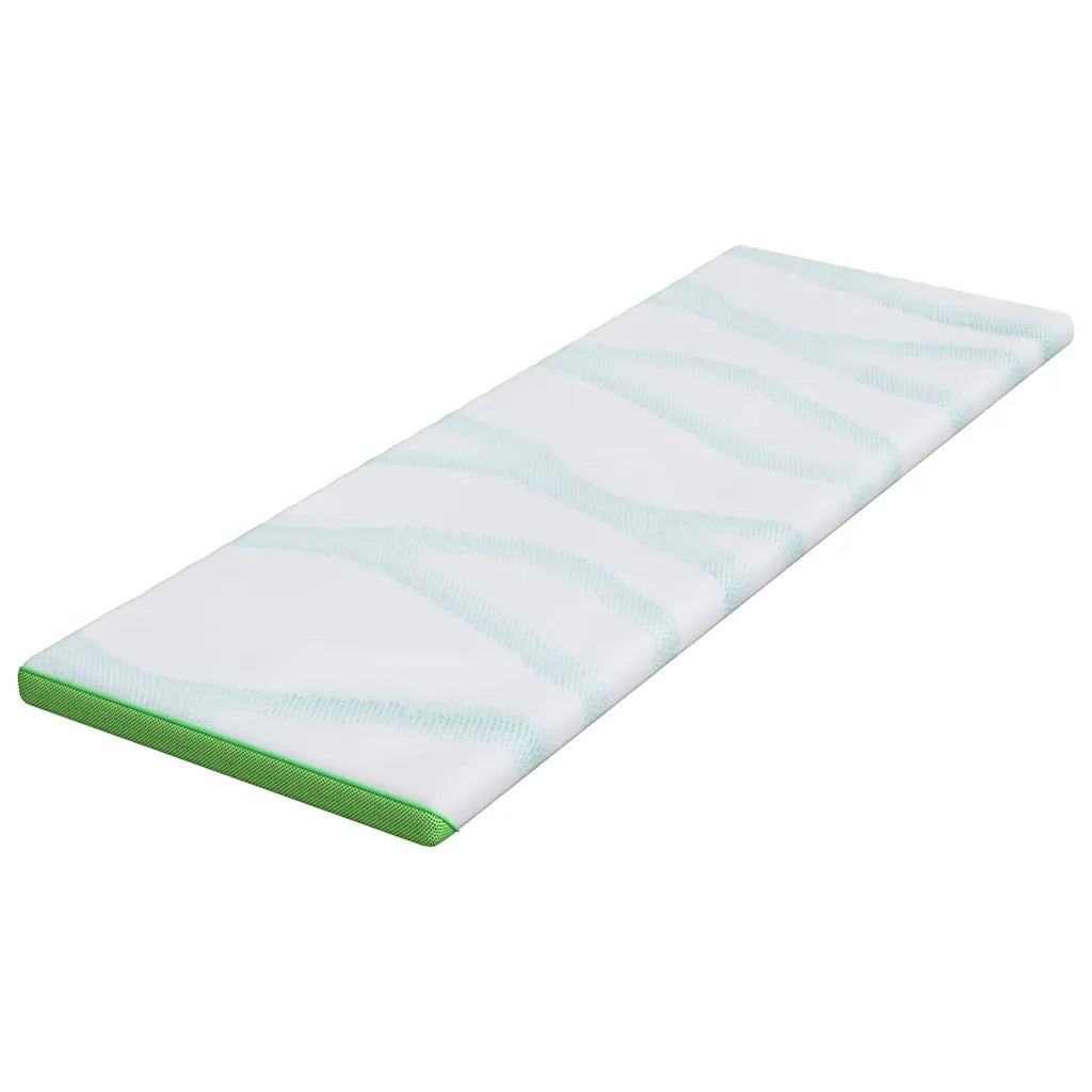 Topper per materasso Bianco e Verde 80 x 200 cm 4106166