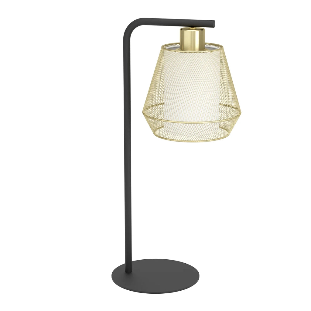 Lampada Da Tavolo Moderna Ciudadela Acciaio Nero 1 Luce E27