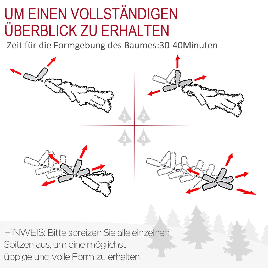Albero di Natale Artificiale ¨C Xylo ¨C Verde, 180 cm, Effetto Realistico