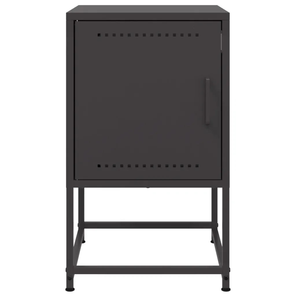 Comodini 2 pz Neri 36x39x60,5 cm in Acciaio 846447