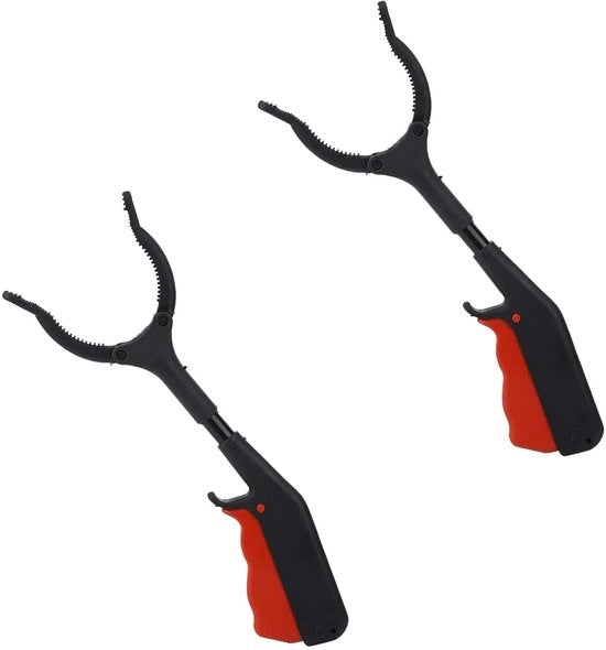 Manegge per rifiuti portatili a manubrio 28 cm - Maniglia per anziani - Maniglia per rifiuti stabile - Maniglia per rifiuti a manubrio corto - Costruzione stabile - Superficie di presa sicura