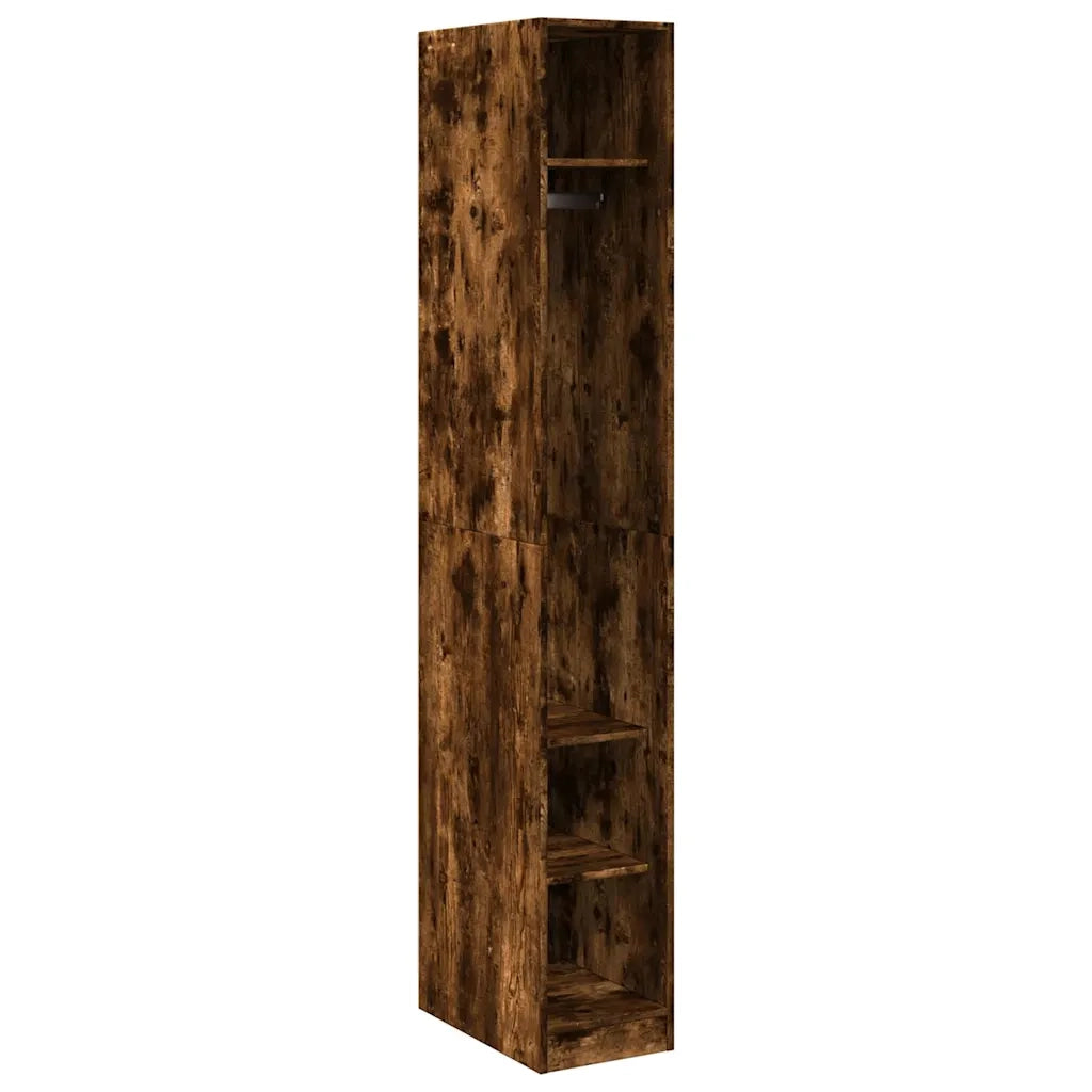 Armadio Rovere Fumo 30x50x200 cm in Legno Multistrato CFW7723775