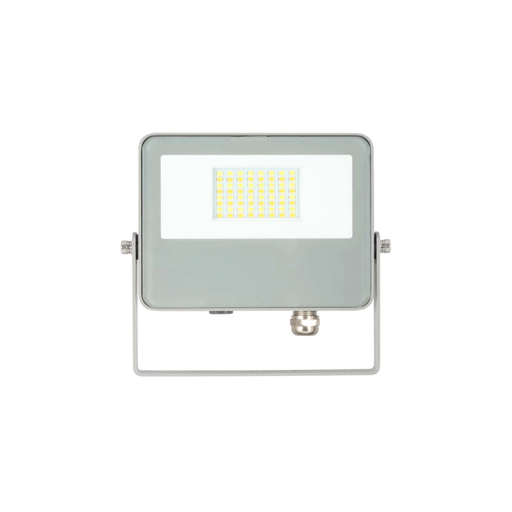 Proiettore LED da Esterno SKY 20W con Tecnologia Switch CCT 3000K/4000K/5000K, Fascio 115º, Struttura in Alluminio Argento - Beneito & Faure