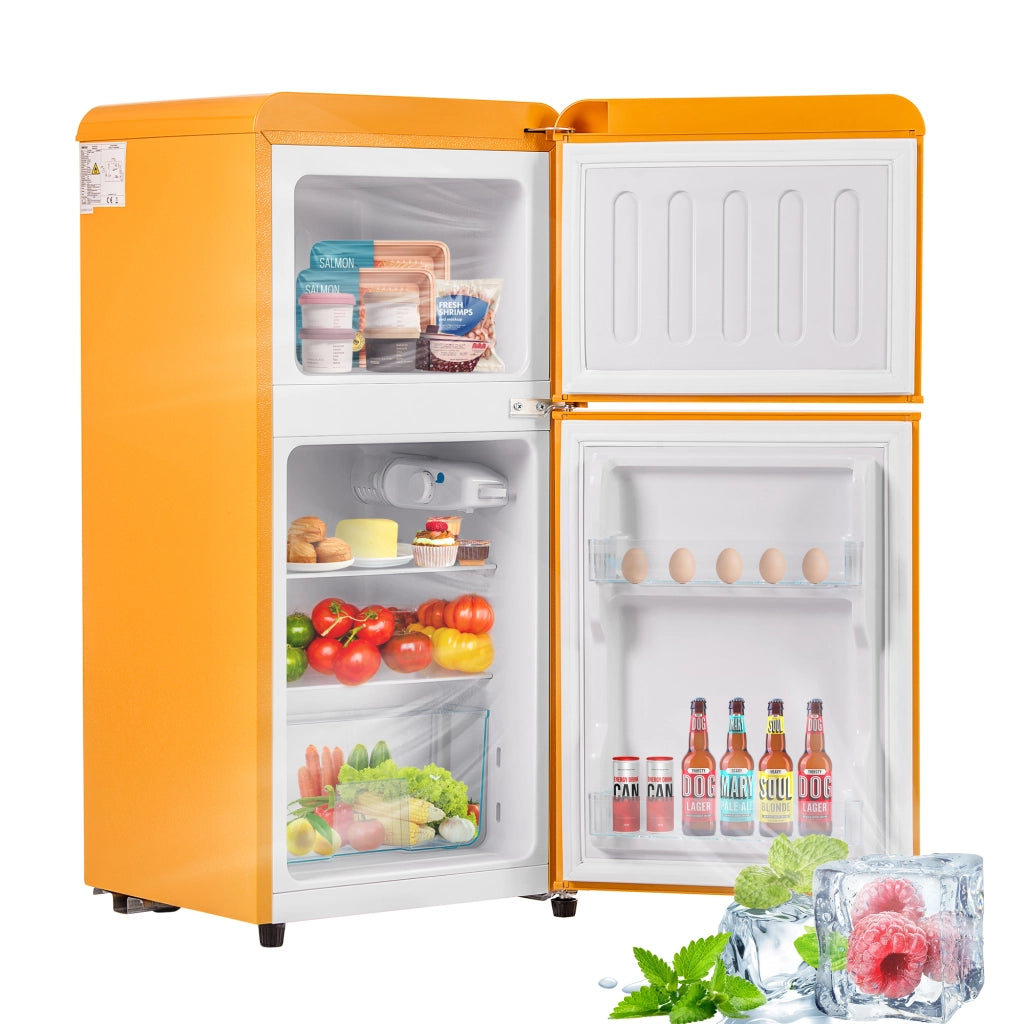 Frigorifero Combinato Retr¨° ¨C MINIMAL ¨C 86,8x45,5 cm, 60L, Classe E, 2 Porte