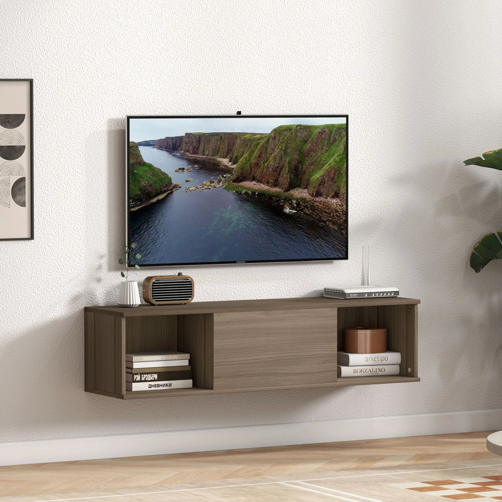 Mobile TV sospeso ¨C Minimal ¨C marrone 120x30x29,5 cm