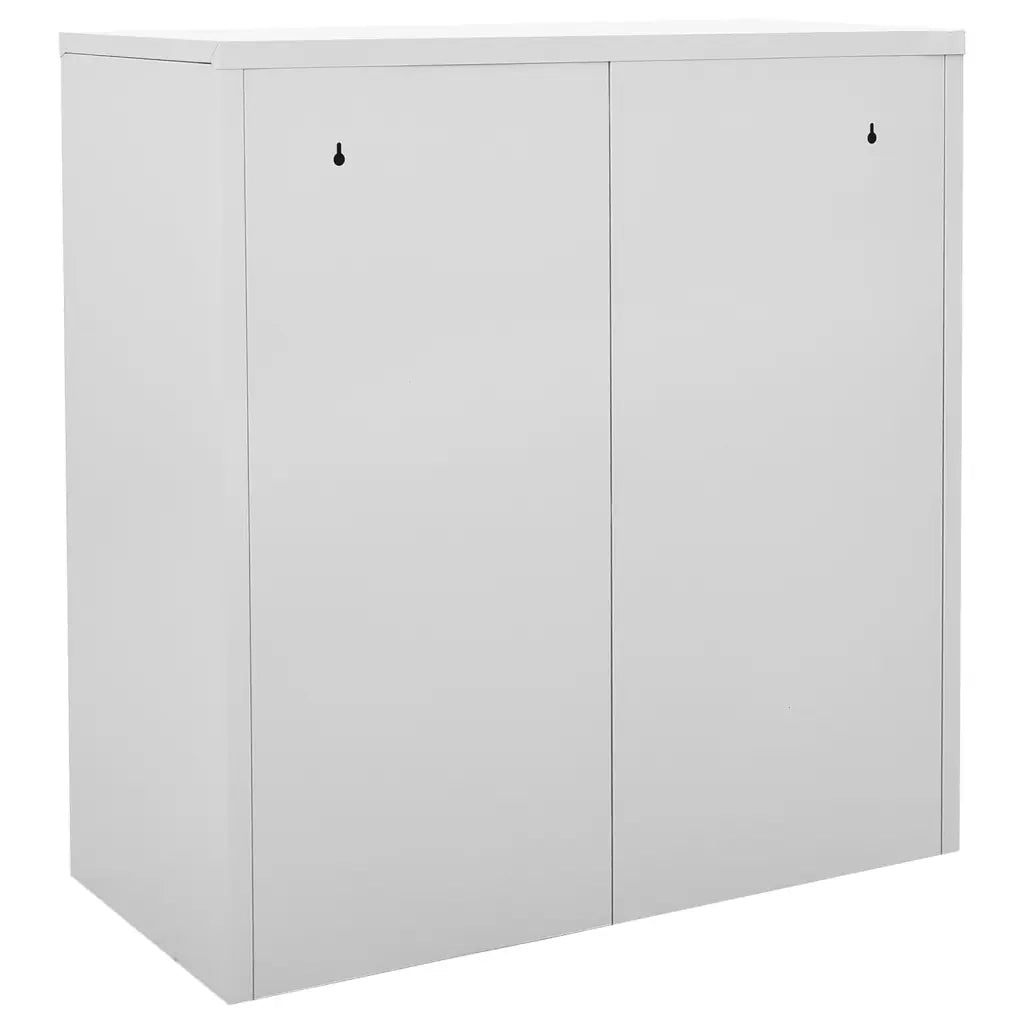 Armadietto con Chiave Grigio Chiaro 90x45x92,5 cm in Acciaio 336440
