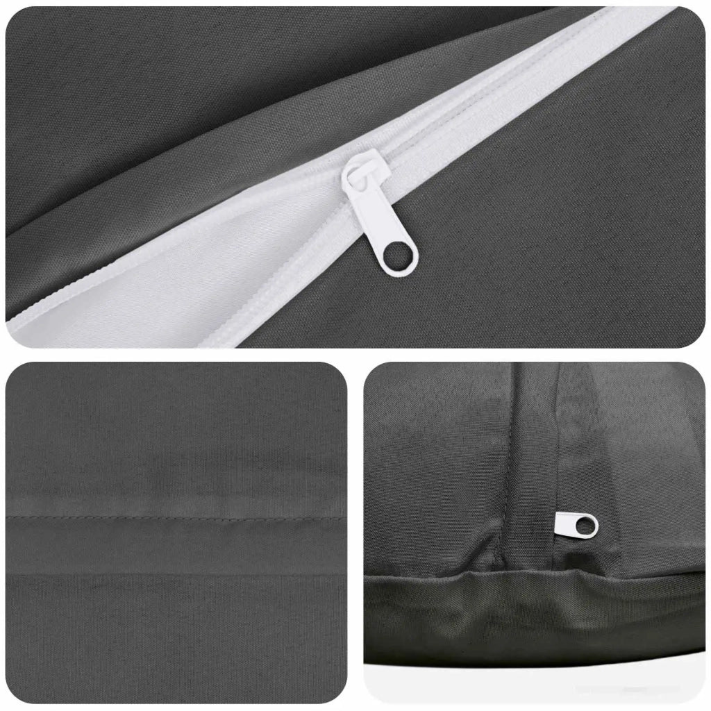 Federa 6 pcs HEERLEN Antracite Ø 50 cm Poliestere 922664