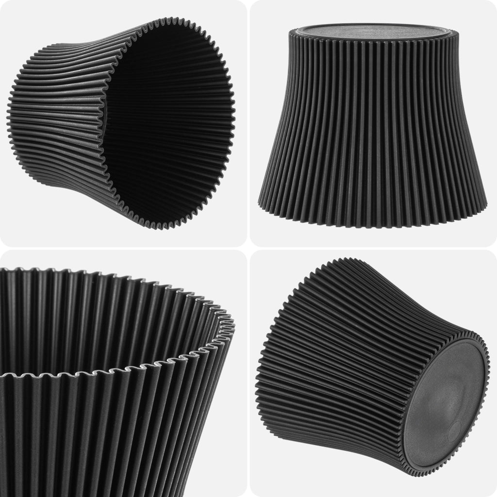 Vaso da fiori KADAX 11 cm, copripianta, vaso da fiori in plastica nera