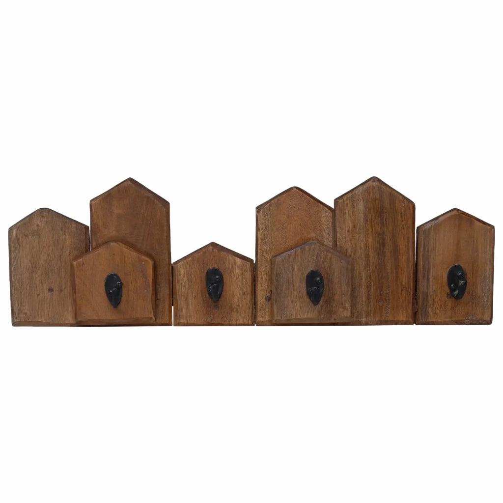 Gruccia Marrone 48 x 8 x 15 cm Legno di Mogano Massello 42012356
