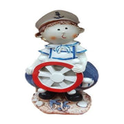Trade Shop - Statua Statuina Marinaio Umoristico Complemento Arredo Bomboniera Mare -