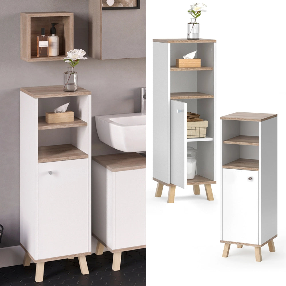 Vicco Mobiletto bagno Bianco 30 x 95 cm