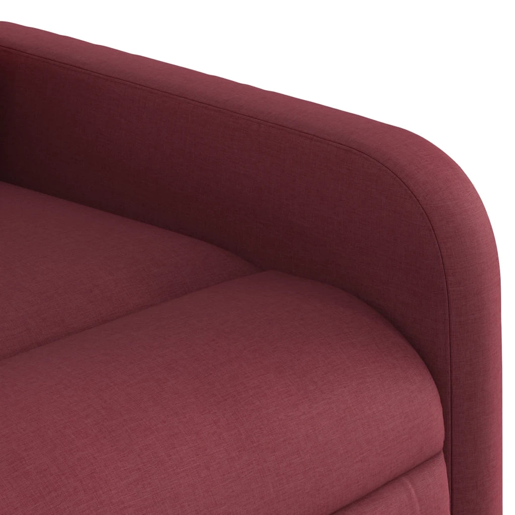 Poltrona Reclinabile in Tessuto Rosso Vino 374200