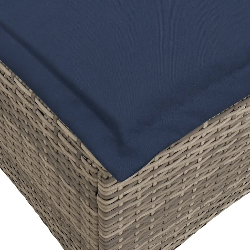 Set Divani da Giardino 3 pz con Cuscini a Forma di L Polyrattan 3328644