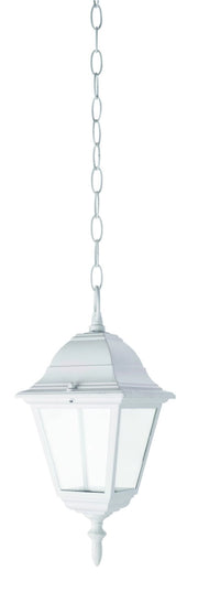 LANTERNA CON CATENA SERIE ARKADIA ALLUMINIO BIANCO 4 FACCE