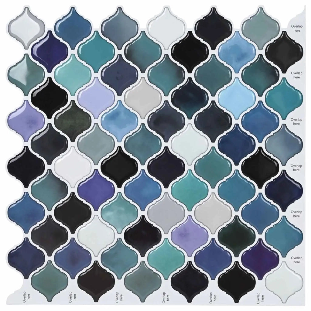 Piastrella Lanturn 10 pcs Blu Verde 27 x 27 cm