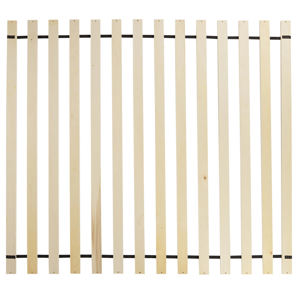 Struttura letto a doghe Beige Chiaro Poliestere Boucle Tessuto imbottito 180 x 200 cm Design classico tradizionale