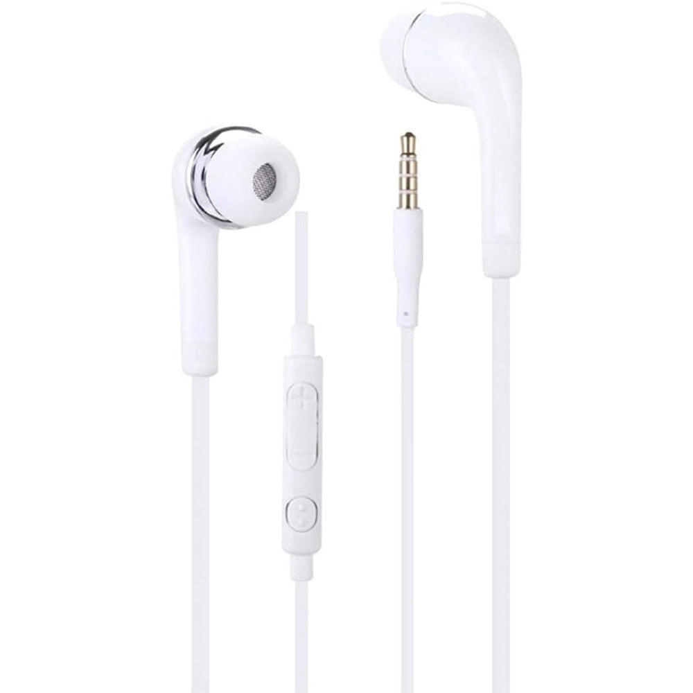 Trade Shop - Auricolari Stereo Per Samsung Galaxy A52s 5g Con Controllo Volume Microfono Bianco -