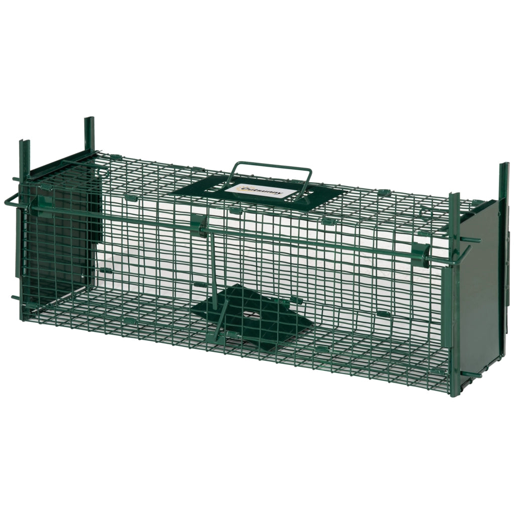 Gabbia Cattura Animali Vivi ¨C Xylo ¨C 60x18x20cm Verde Metallo 2 Entrate