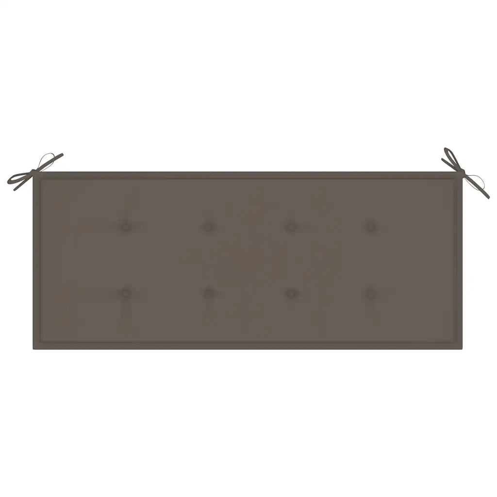 Panca da Giardino Pieghevole con Cuscino 118 cm in Bambù 3063857