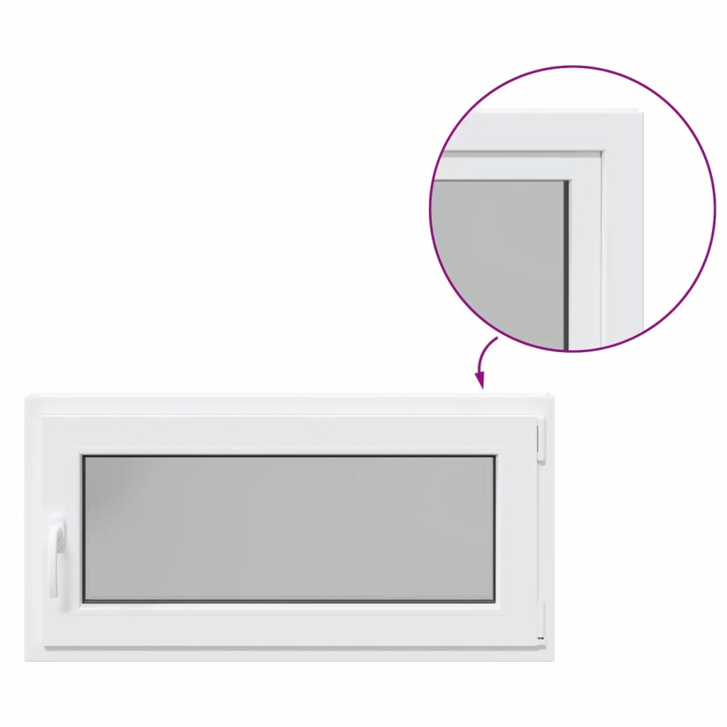 Finestra per Soffitta RISOR 100 x 50 cm PVC e Vetro Bianco