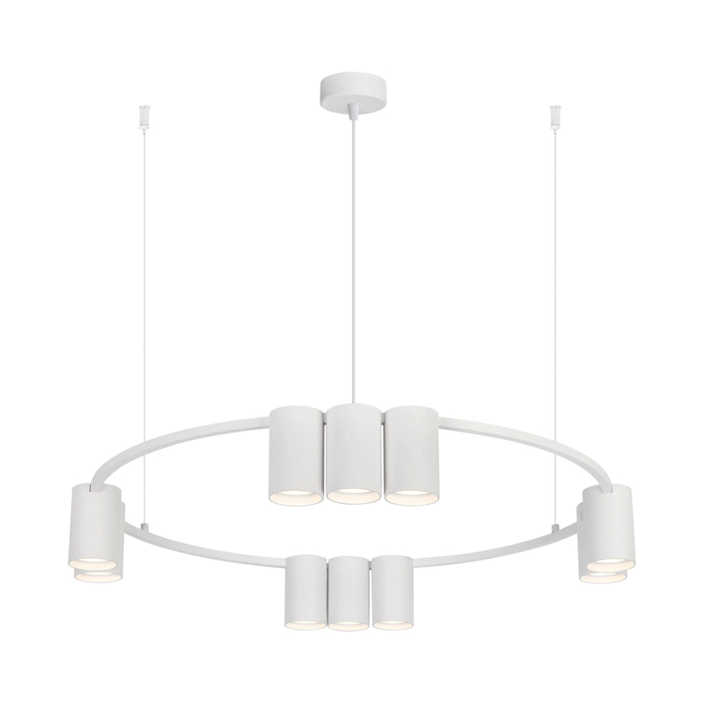 Lampadario Milagro Genesis bianco Ø60, 10 luci GU10