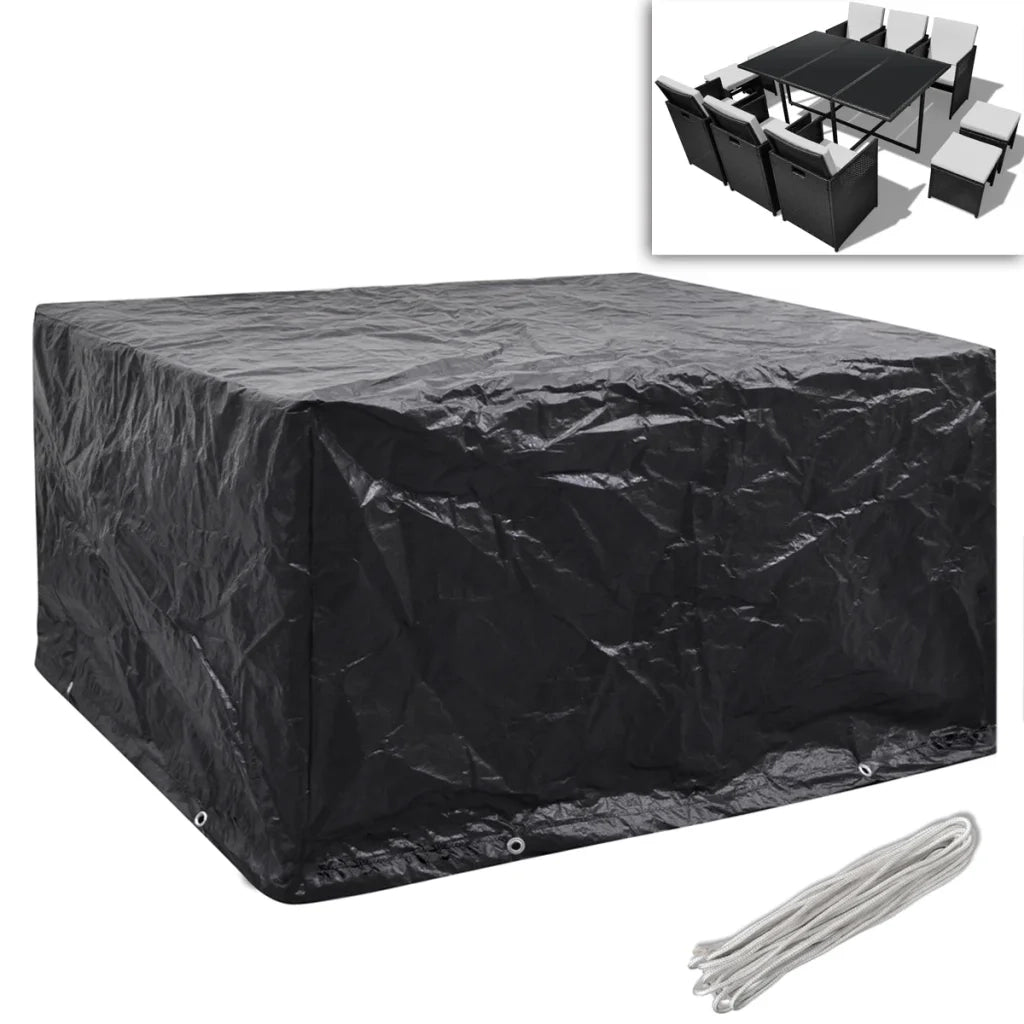 Coperture Arredi Giardino | Telone per mobili da esterni 2 pz Polyrattan 8 Occhielli 172x113cm