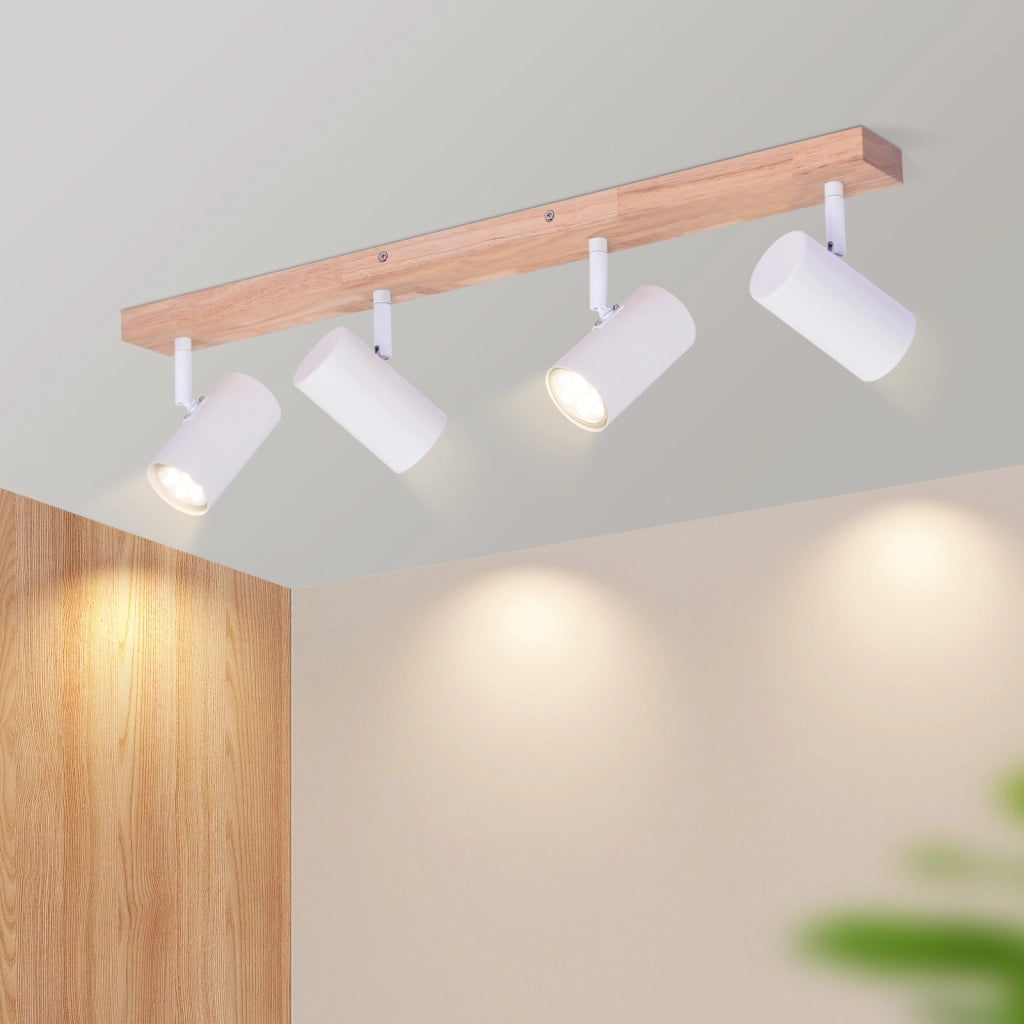 ZMH Faretto da soffitto bianchi 4 fiamme per corridoio camera letto