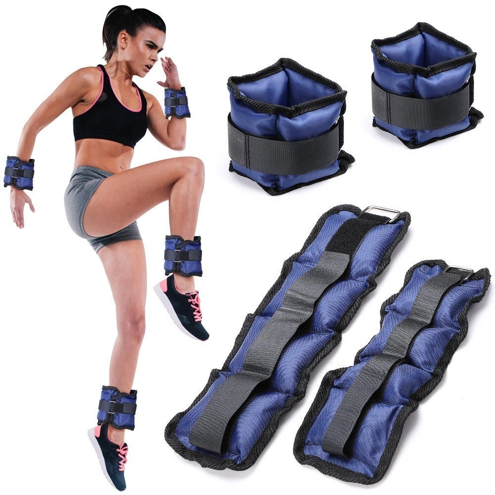 Trade Shop - Pesi Caviglie Polsi Cavigliera Sport Arti Marziali Fitness Cavigliere Peso 2 Kg -