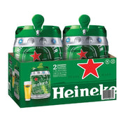 Birra heineken draught keg 2 fusti con erogatore da 5 litri